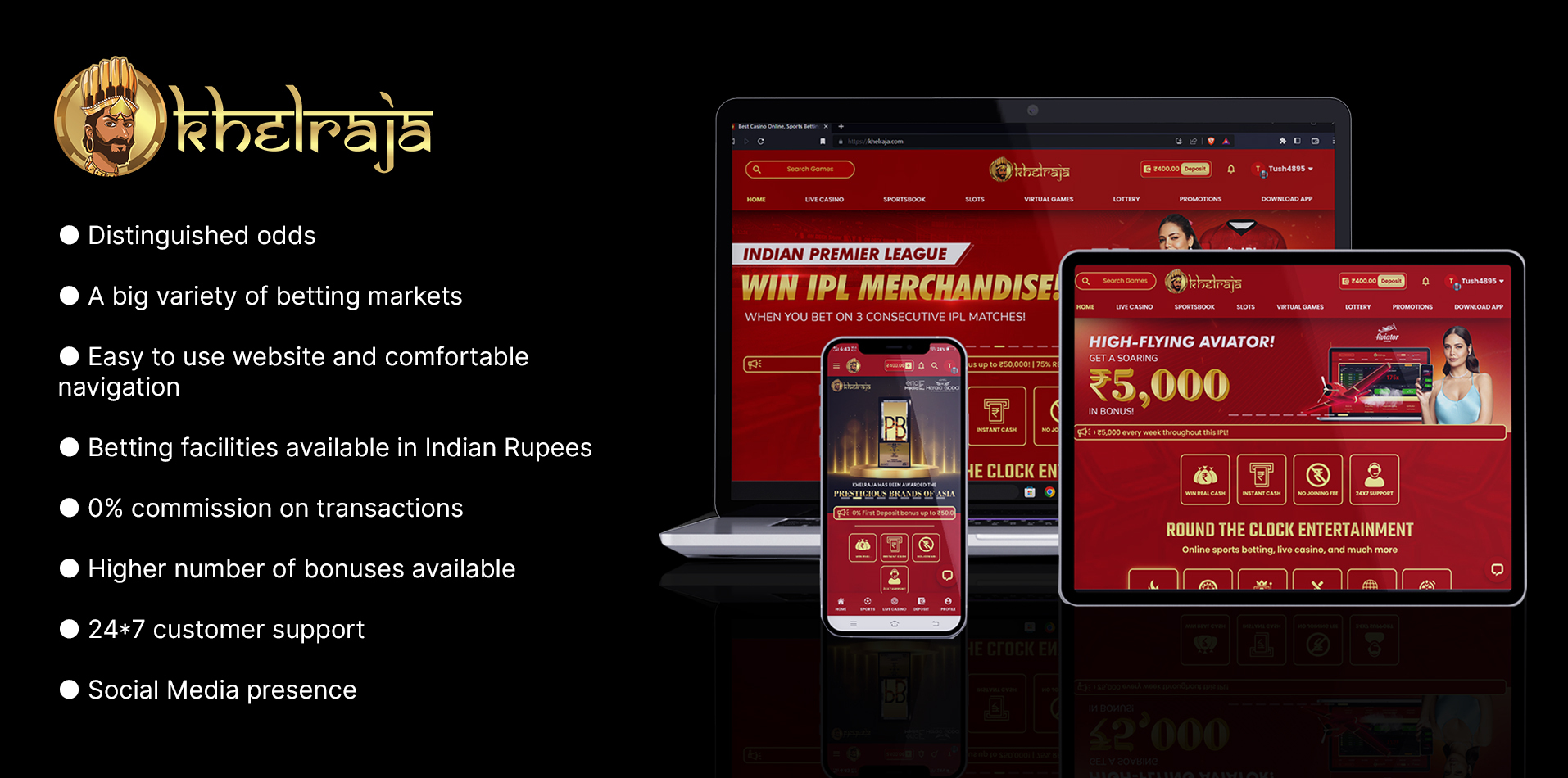 Khelraja Advantages with content