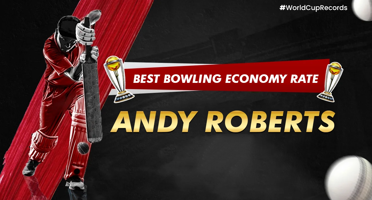 Khelraja.com - Best Bowling Economy Rates - Andy Roberts