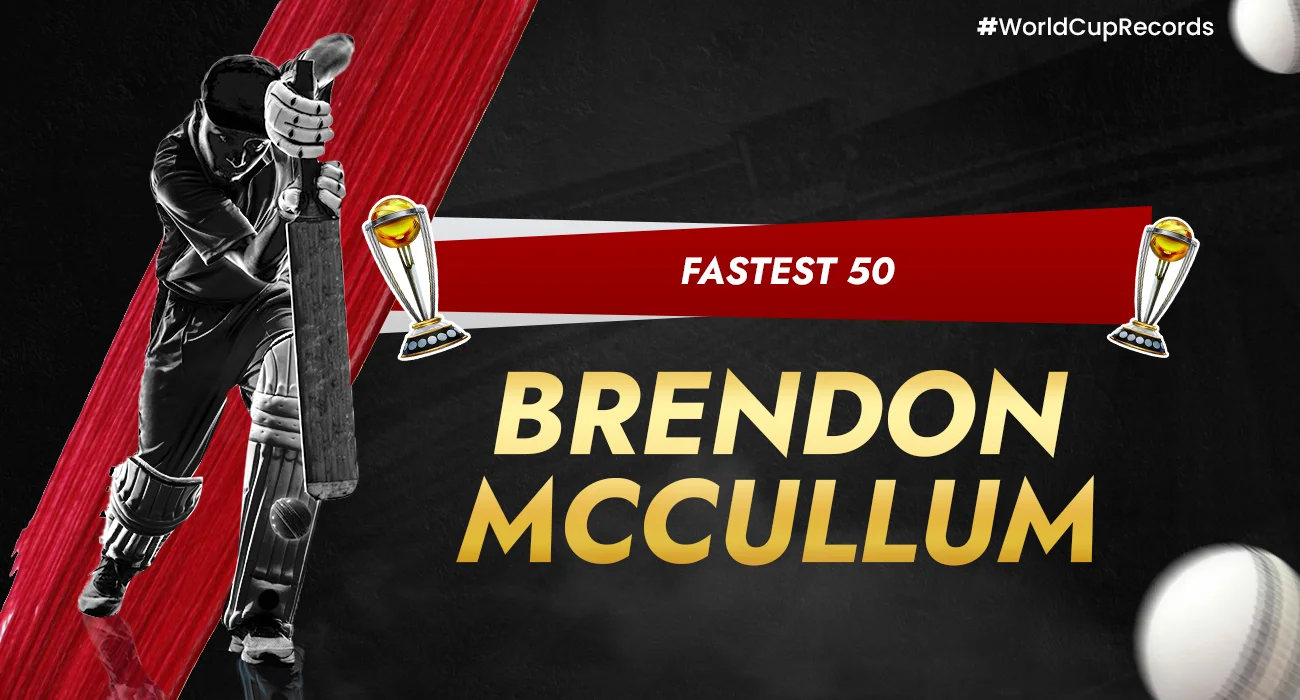 Khelraja.com - ICC Men's Cricket World Cup Records - Fastest 50