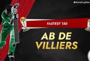 Khelraja.com - fastest 150 runs - AB de villiers