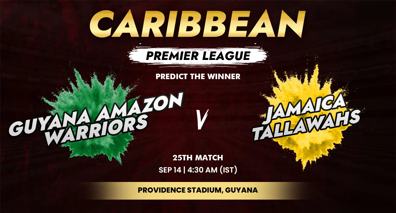 Khelraja.com - Guyana Amazon Warriors vs Jamaica Tallawahs - CPL predictions