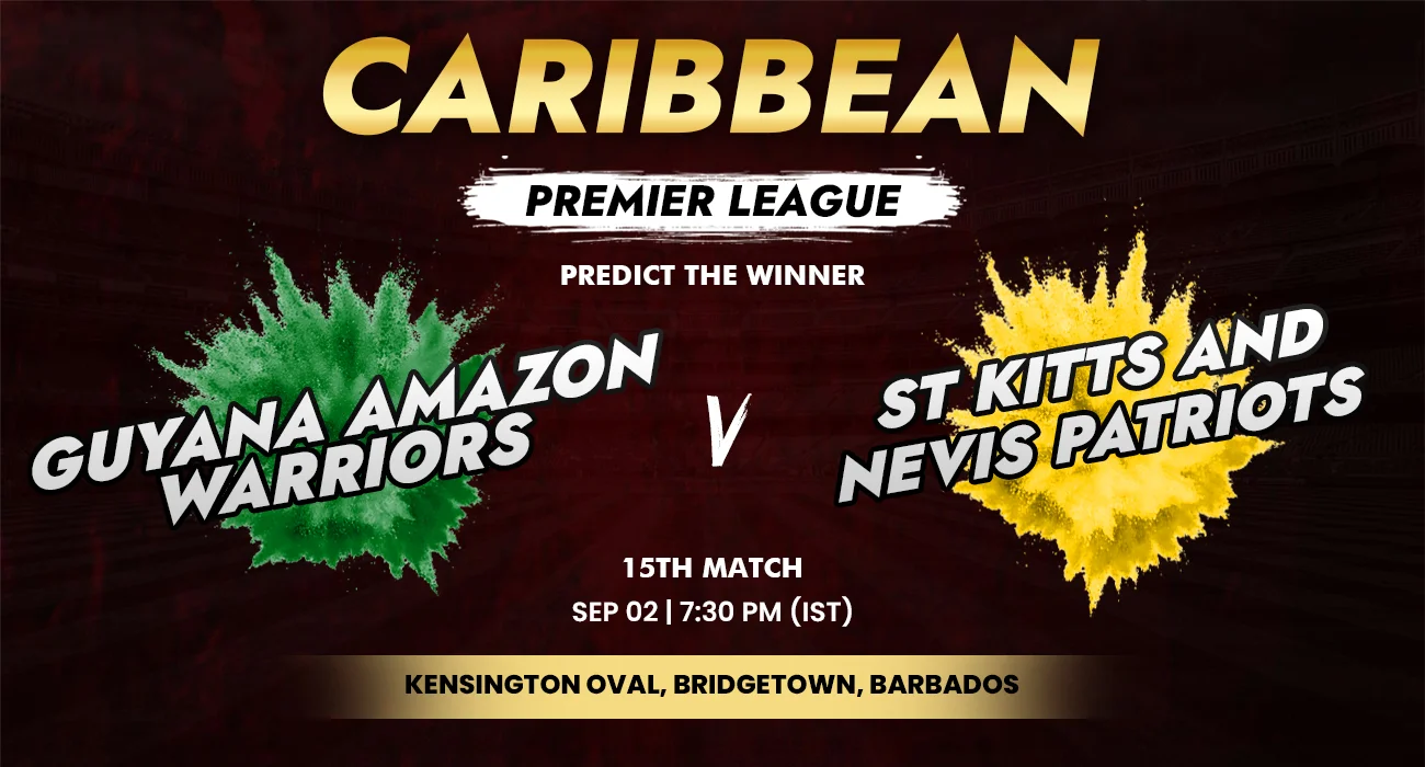 Khelraja,com - Guyana Amazon Warriors vs SKN Patriots - CPL Predictions