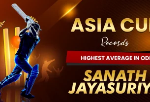 Highest Average in ODI - Sanath Jayasuriya