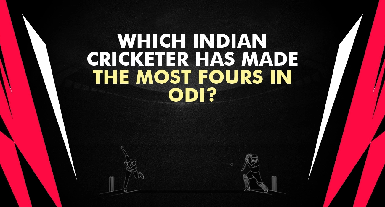 Which Indian cricketer has made the most fours in ODI