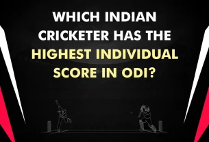 Which Indian cricketer has the highest individual score in ODI