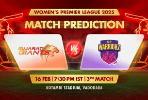 Match 3 - gujarat giants vs up warriorz match prediction