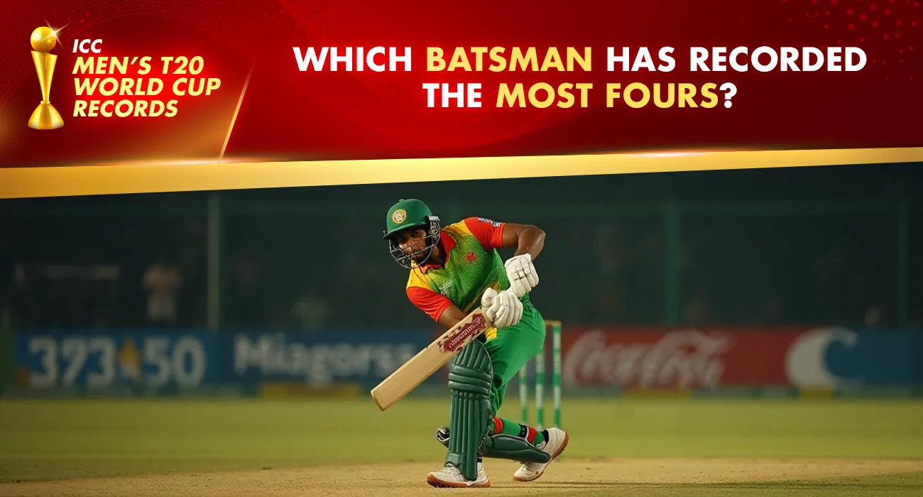 Khelraja.com - ICC Men's T20 World Cup Records Most Fours