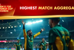 Khelraja.com - ICC Men's T20 World Cup Records Which Teams have Recorded the Highest Match Aggregate in the History of the Tournament