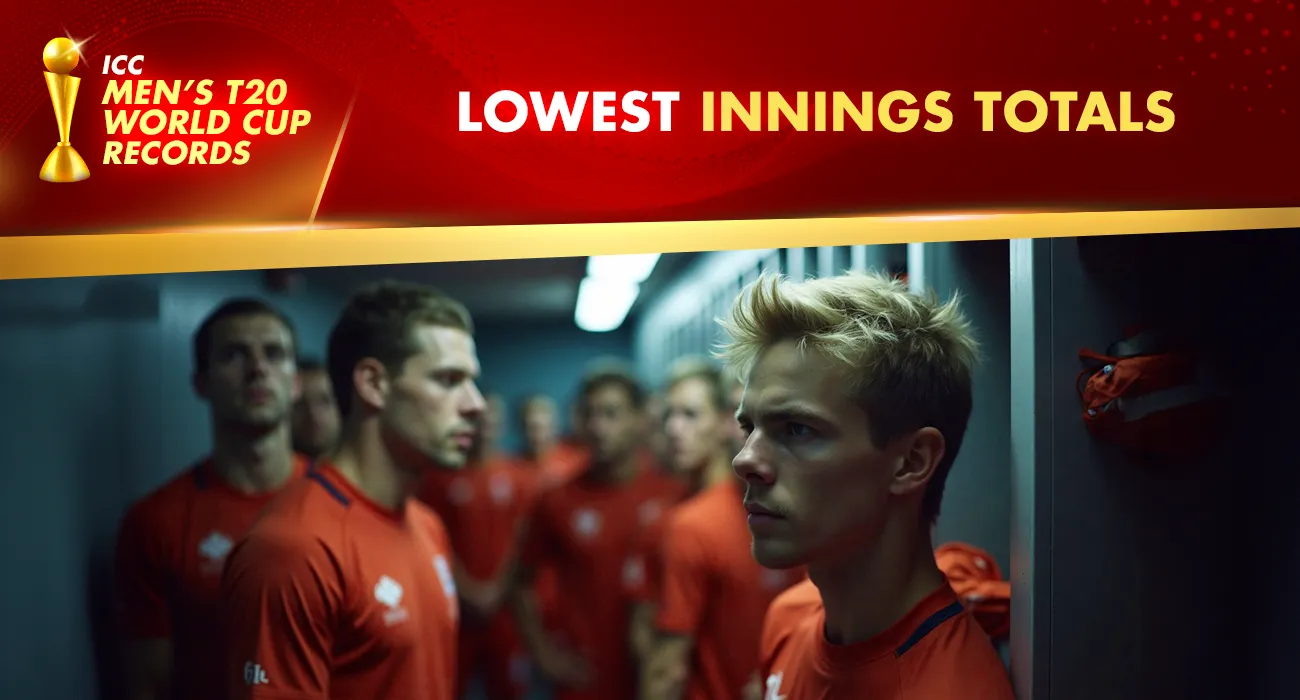 Khelraja.com - ICC Men's T20 World Cup Records Which Teams have Recorded the Lowest Innings Totals in the History of the Tournament