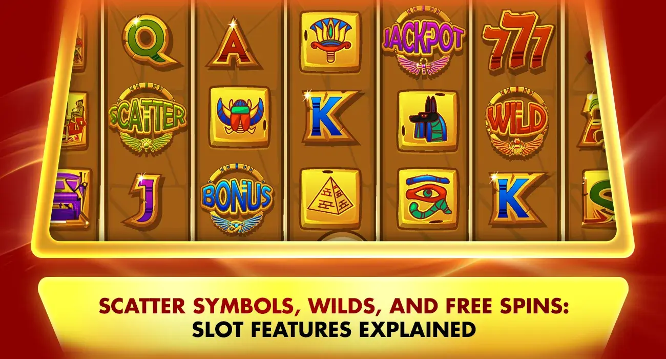 Scatter Symbols, Wilds, and Free Spins on virtual slots reel