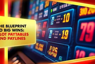 online slots paylines guide - screen showing casino paytable