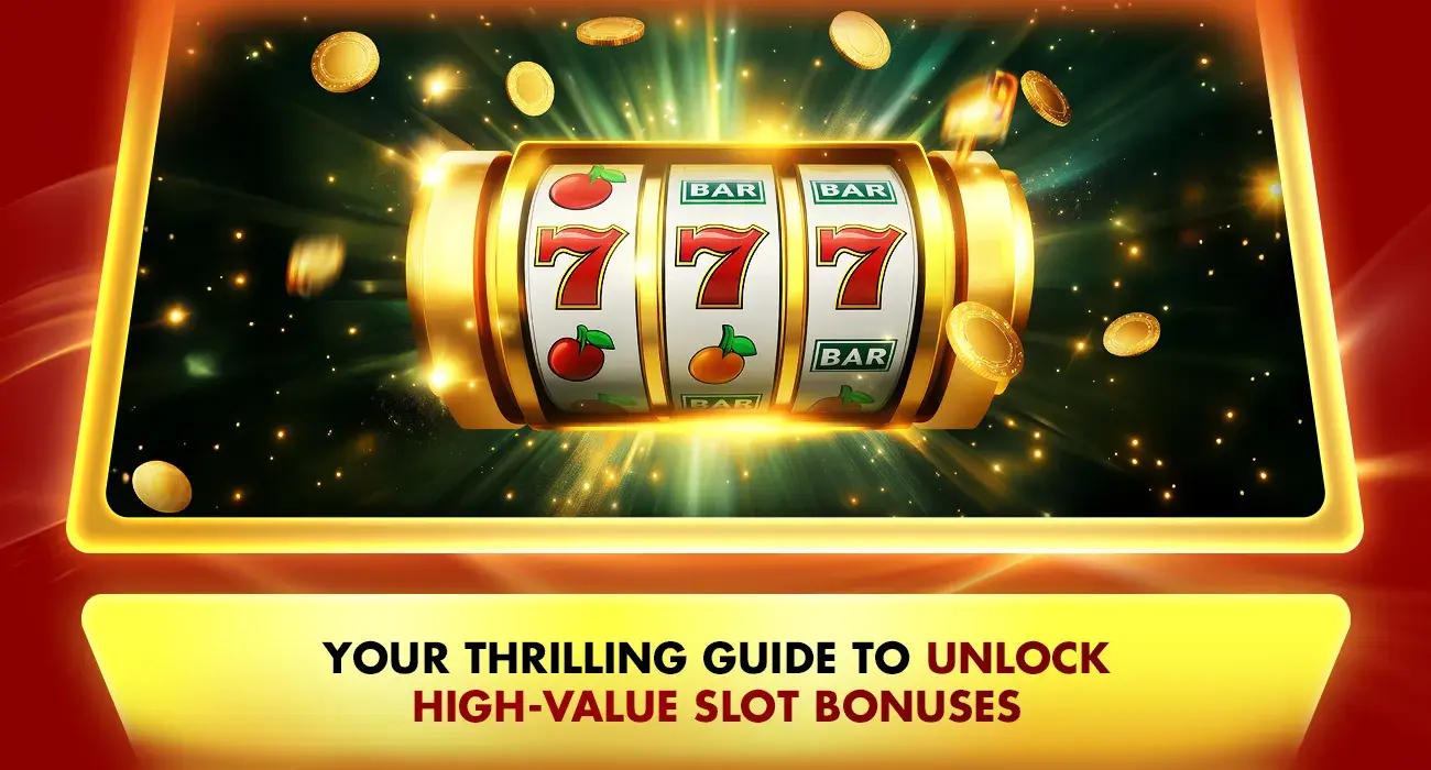 online slots bonuses guide - reels showing 777