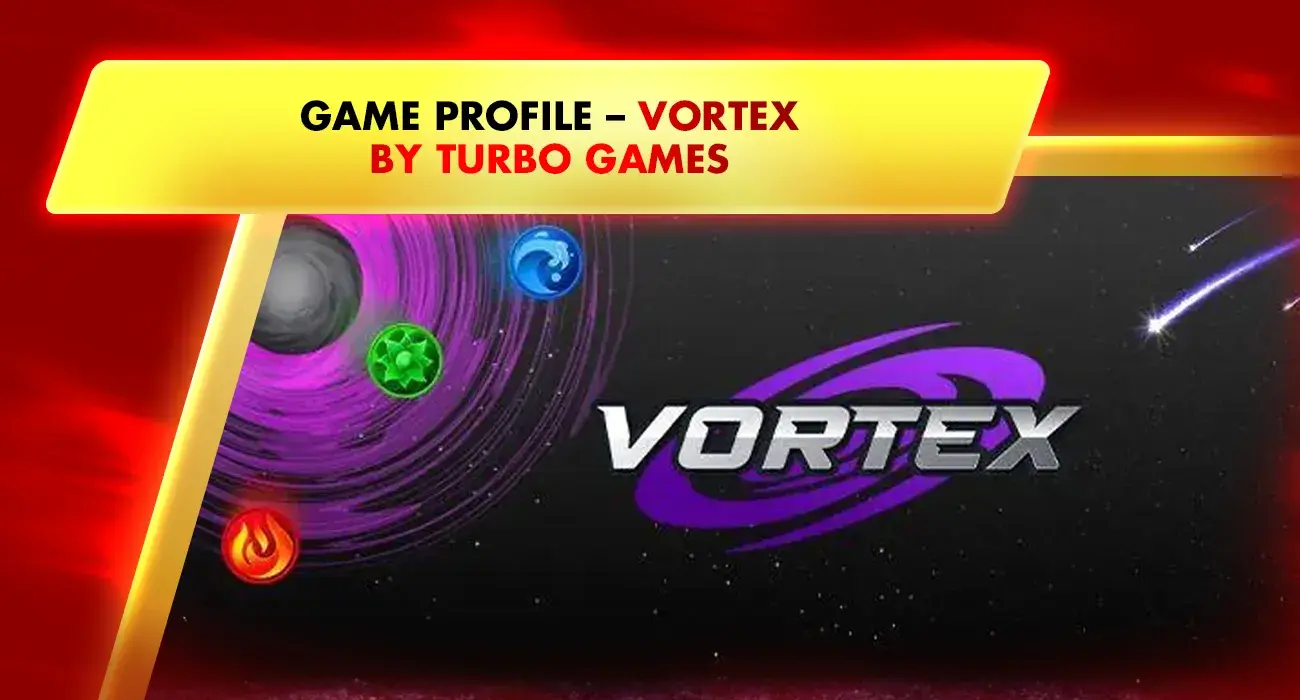 slot games review, logo of vortex by turbo games