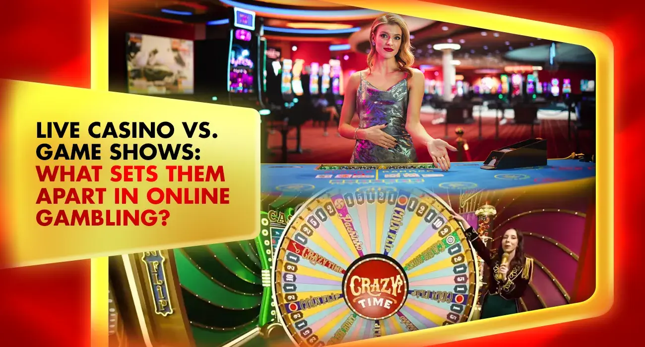 live casino and game show differences, game show hosts and crazy time roulette