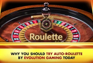 live casino auto roulette by evolution gaming, logo