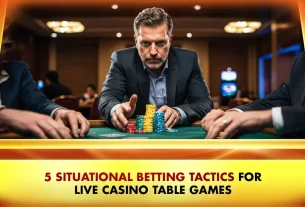 a man poker chips playing Casino table games
