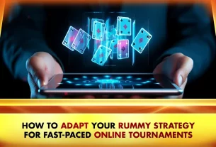 digital rummy cards floating on top of a tablet