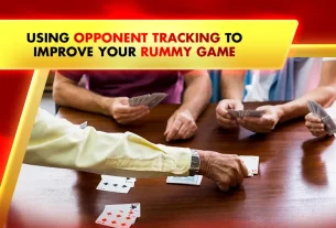 people playing rummy cards on a brown table