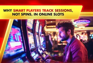 man in front of online slots