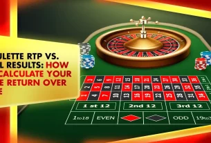 roulette betting table with stacked poker chips