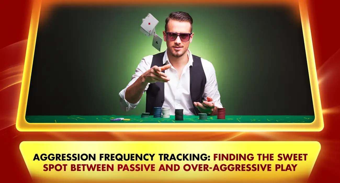 online poker player throwing playing cards, stack of chips.