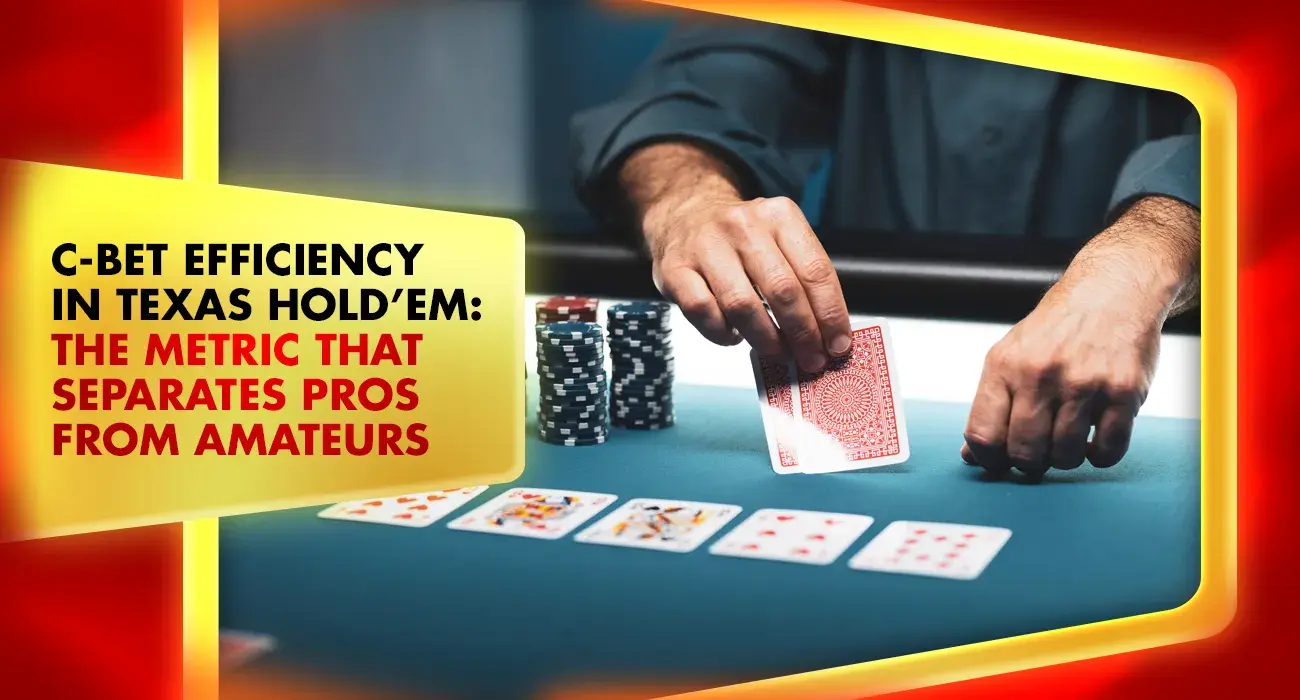 online poker shown on physical table with playing cards and poker chips