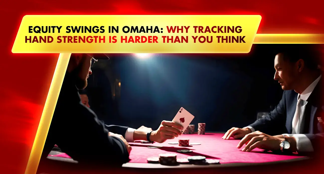 online poker players on a live table game with cards and chips for omaha