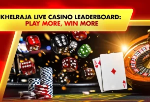 live casino dice and playing cards and poker chips and roulette wheel