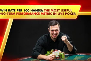 picture depicting man winning in stacks of chips in live online poker