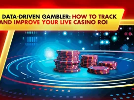 chips on electronic table to symbolize online live casino data tracking