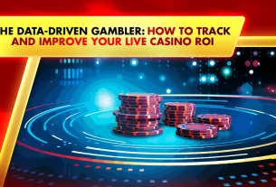 chips on electronic table to symbolize online live casino data tracking