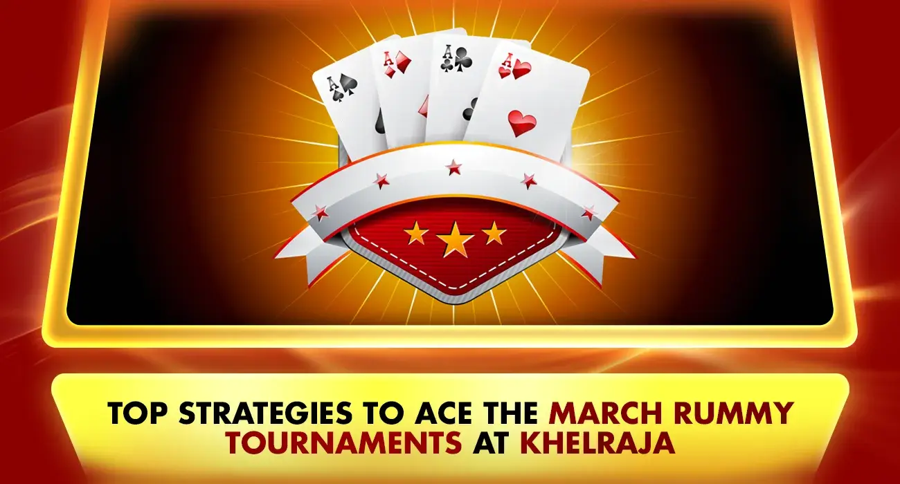 four aces winning hand of playing cards for rummy tournament