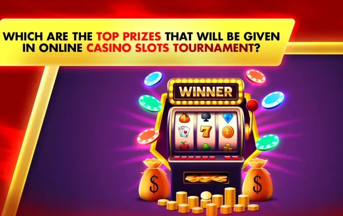 online casino slots prizes in coins and bags in front of a spinning reel