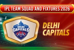 IPL Team Squad and Fixtures 2026 - dc