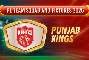 IPL Team Squad and Fixtures 2026 - pbks