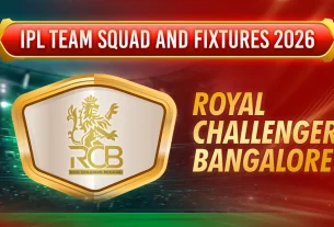 IPL Team Squad and Fixtures 2026 - rcb