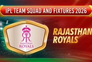 IPL Team Squad and Fixtures 2026 - rr