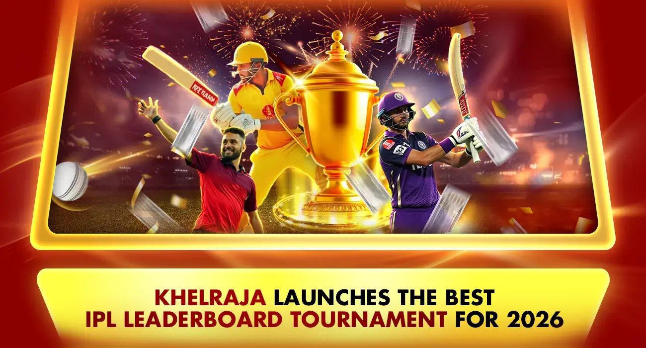 cricket players and a trophy for ipl leaderboard tournament