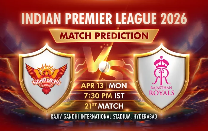 Indian Premier League (IPL) 2026: SRH vs RR Match Details and IPL Betting Prediction, Weather Report, Pitch Report, Playing 11 for Live Match on 13th April 2026