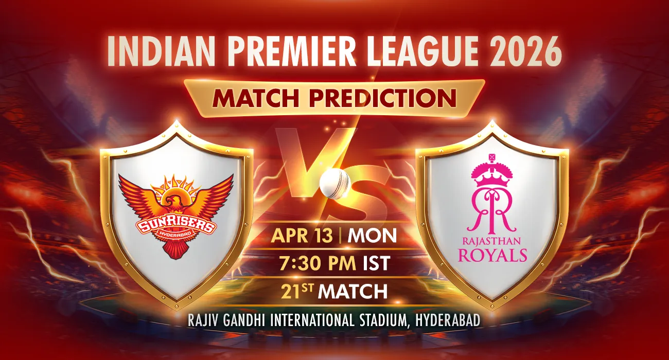 Indian Premier League (IPL) 2026: SRH vs RR Match Details and IPL Betting Prediction, Weather Report, Pitch Report, Playing 11 for Live Match on 13th April 2026